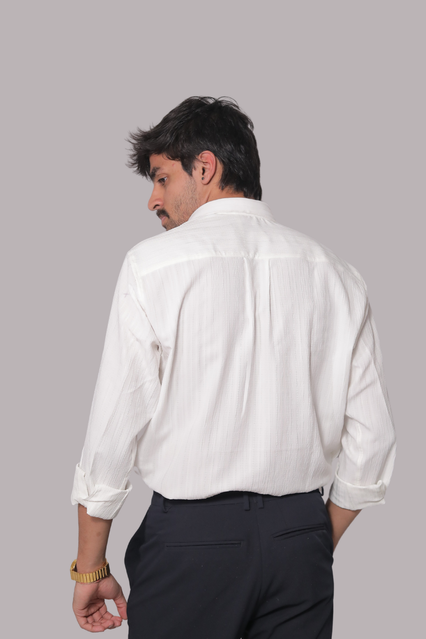 Men Opaque Stripped Loose fit Shirt