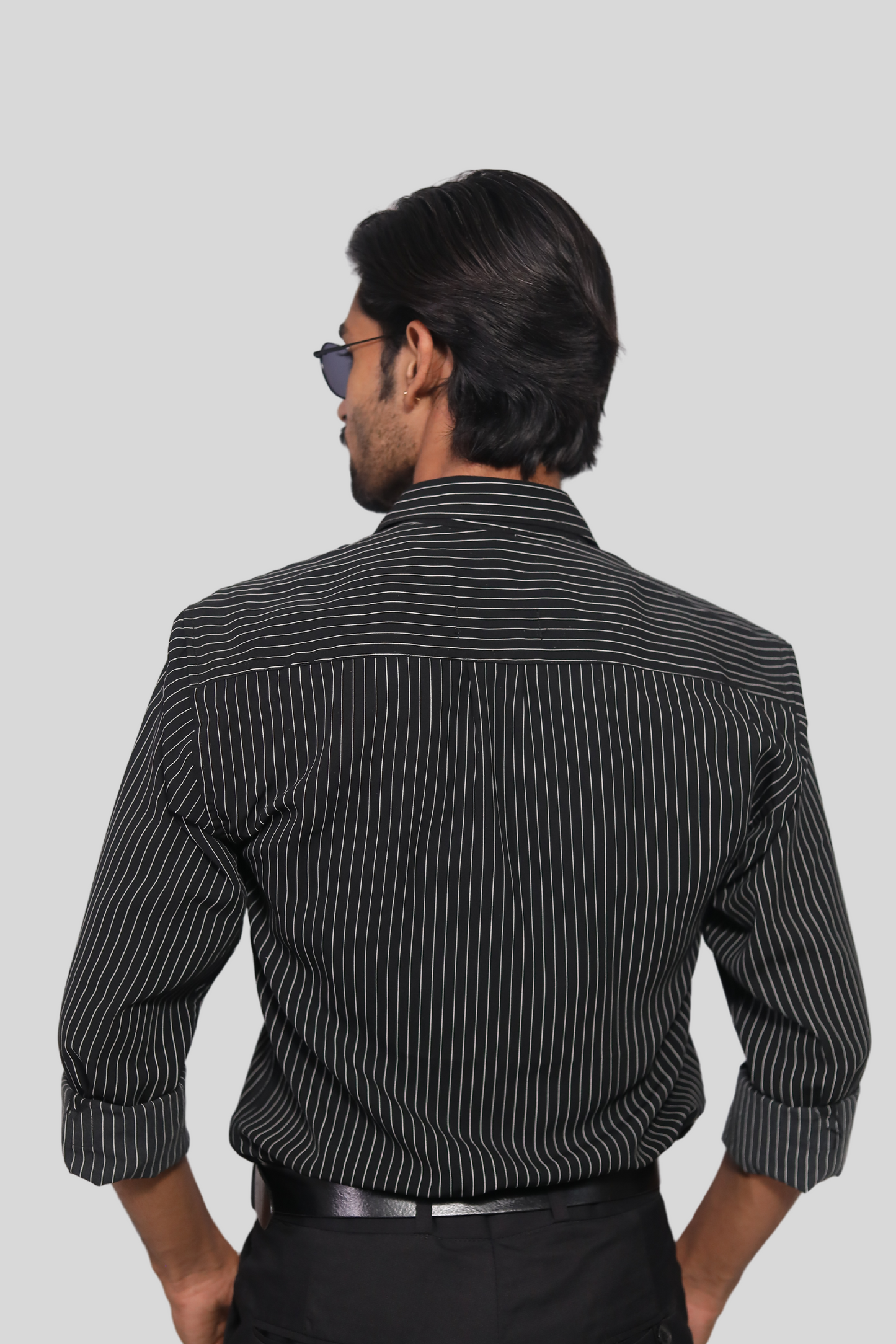 Black casual Slim Fit Shirt