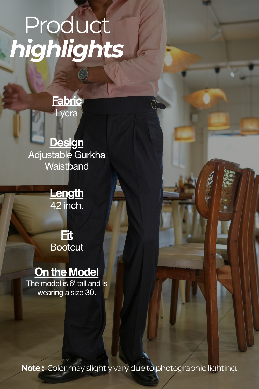 Syahi - Bootcut Gurkha Pants