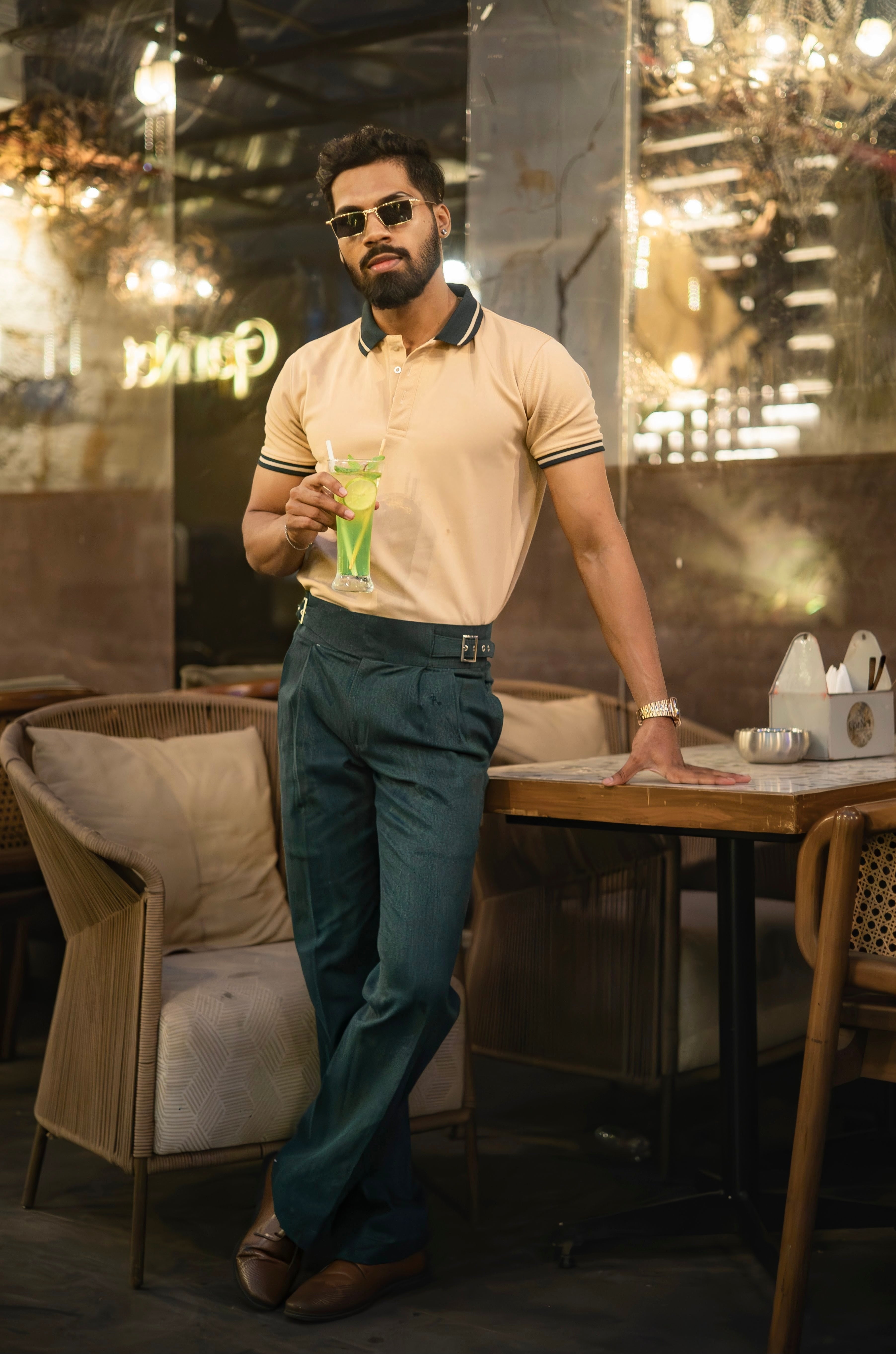 Durvaa - Bootcut Denim Gurkha Pants