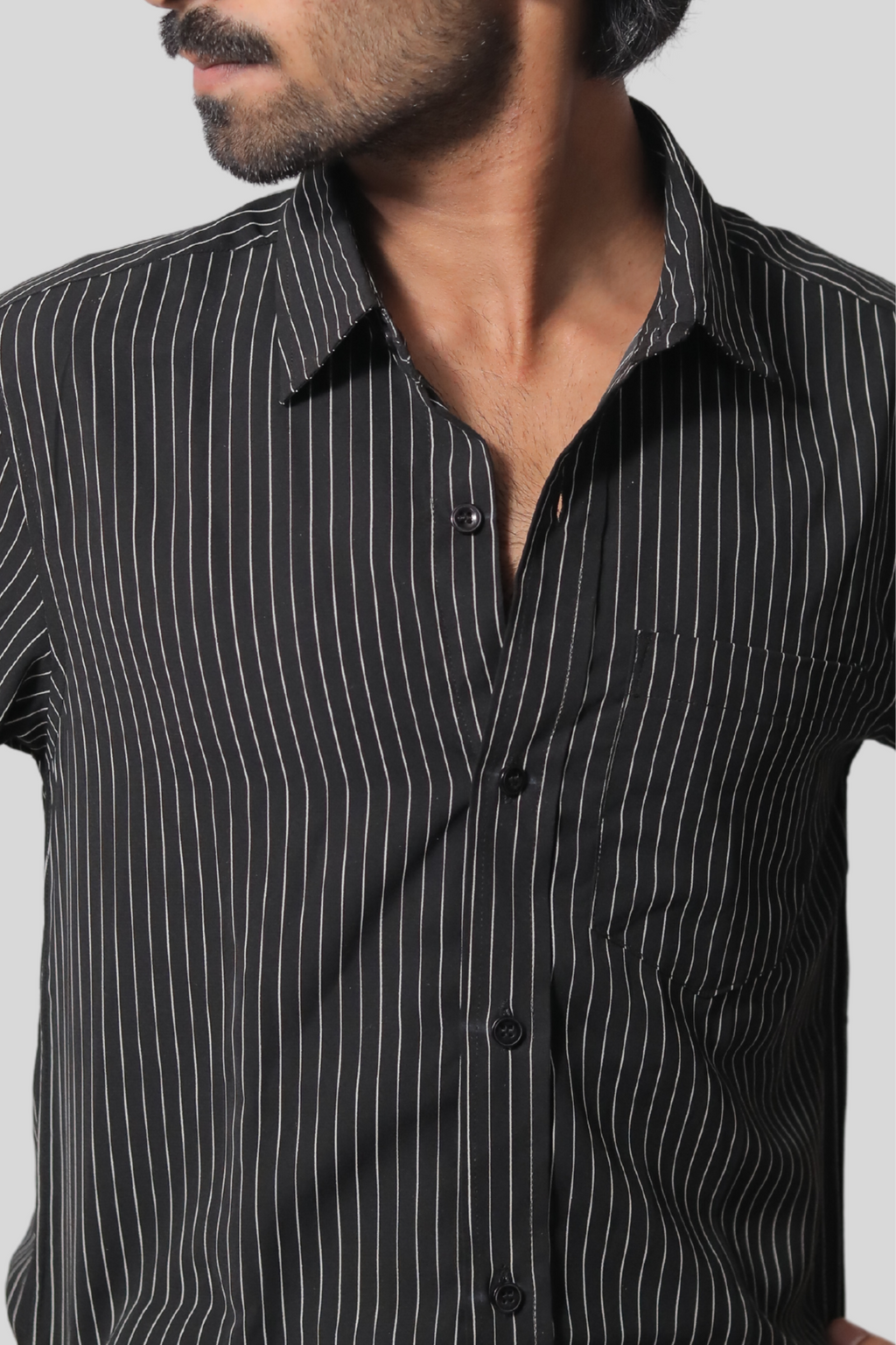 Black casual Slim Fit Shirt
