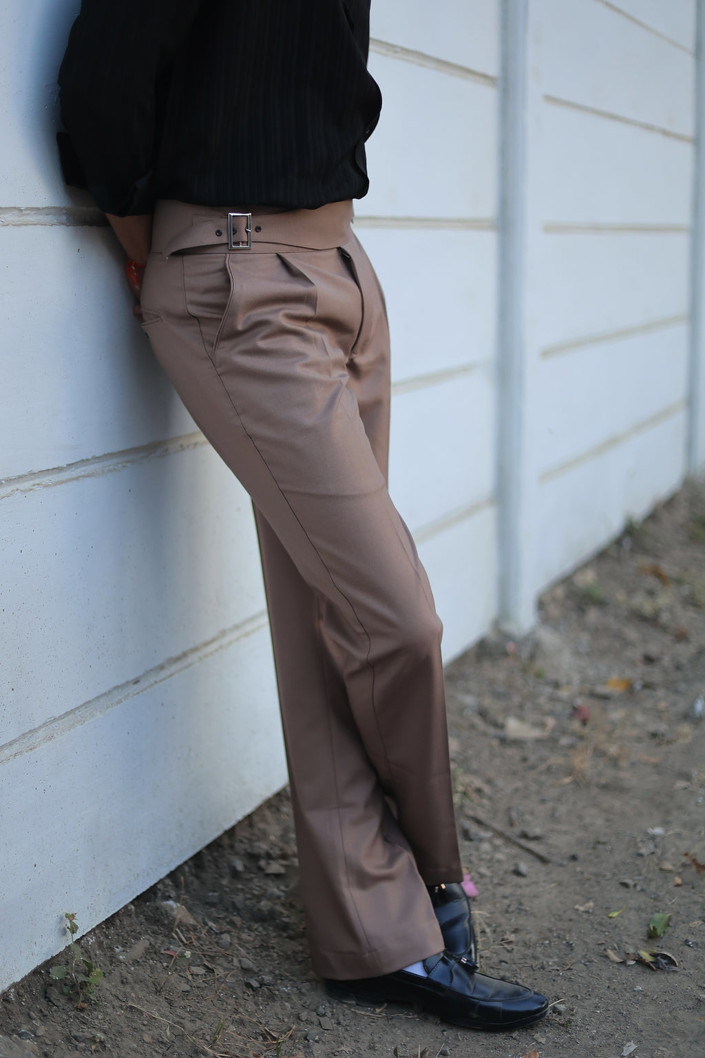 Cocoa Brown Bellbottom Gurkha pants