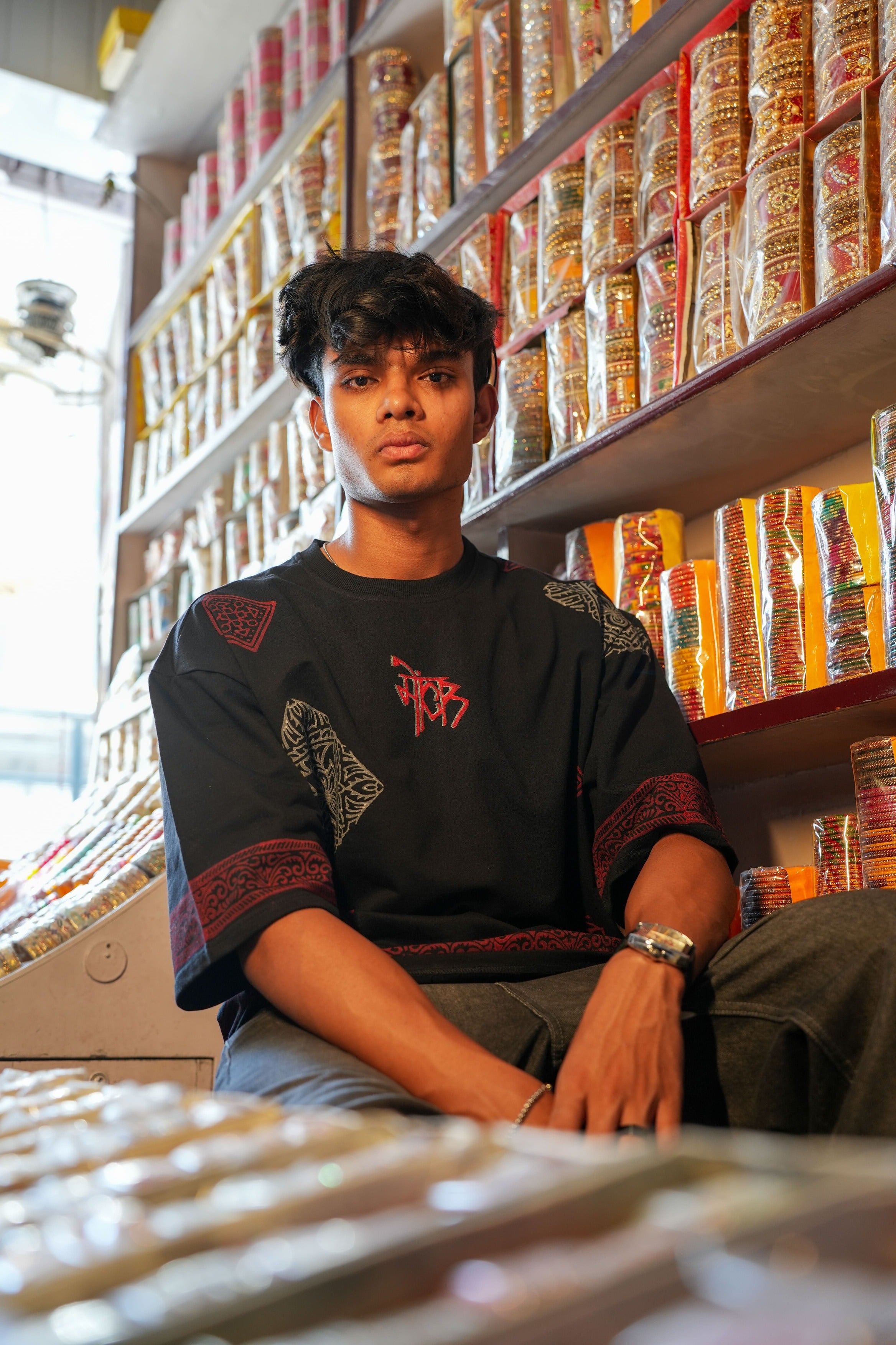"RIVAAZ" BLOCKPRINT UNISEX T-SHIRT