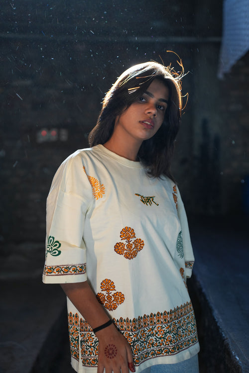 "AIRAVAT" BLOCKPRINT T-SHIRT