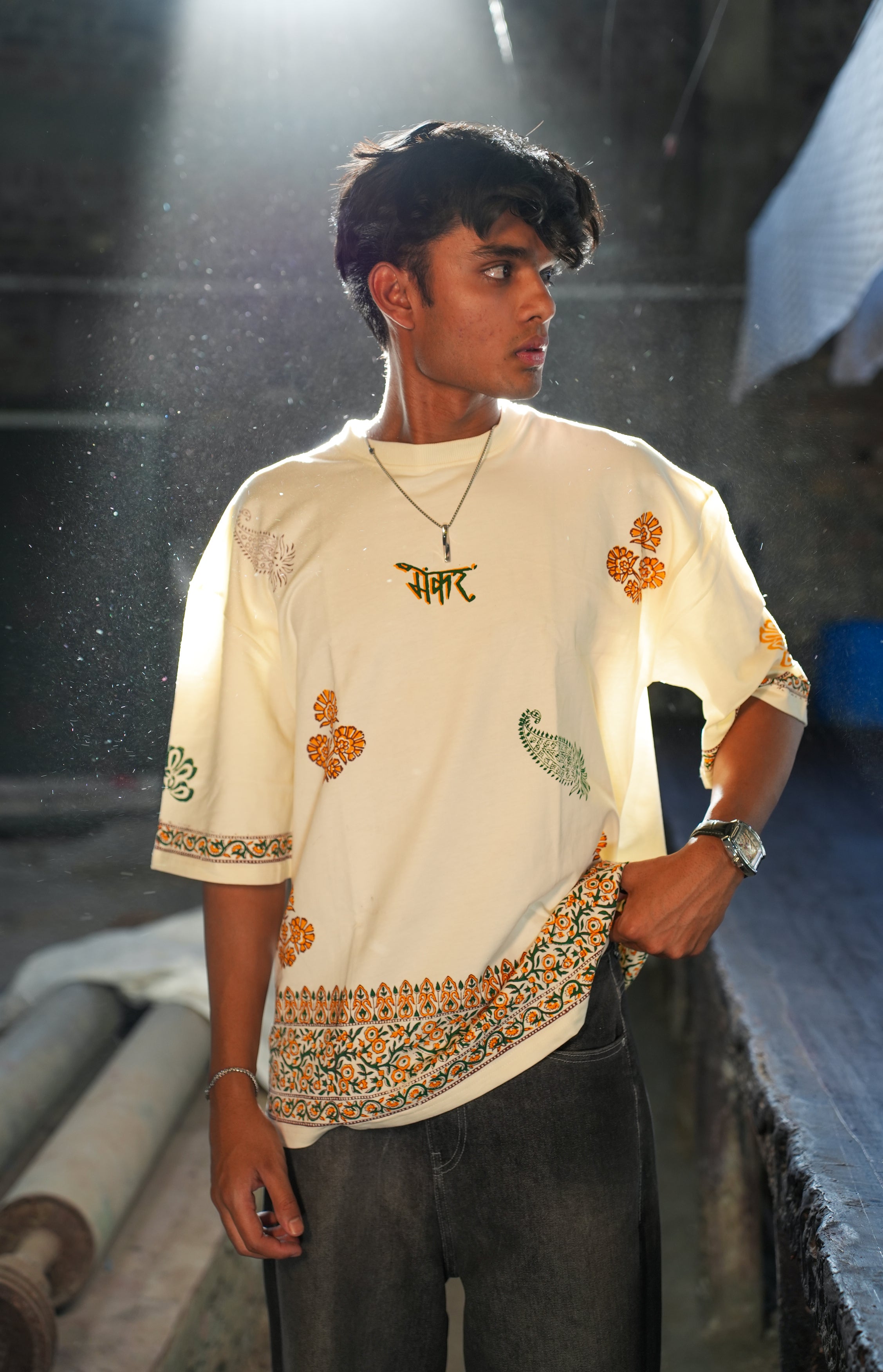 "AIRAVAT" BLOCKPRINT T-SHIRT