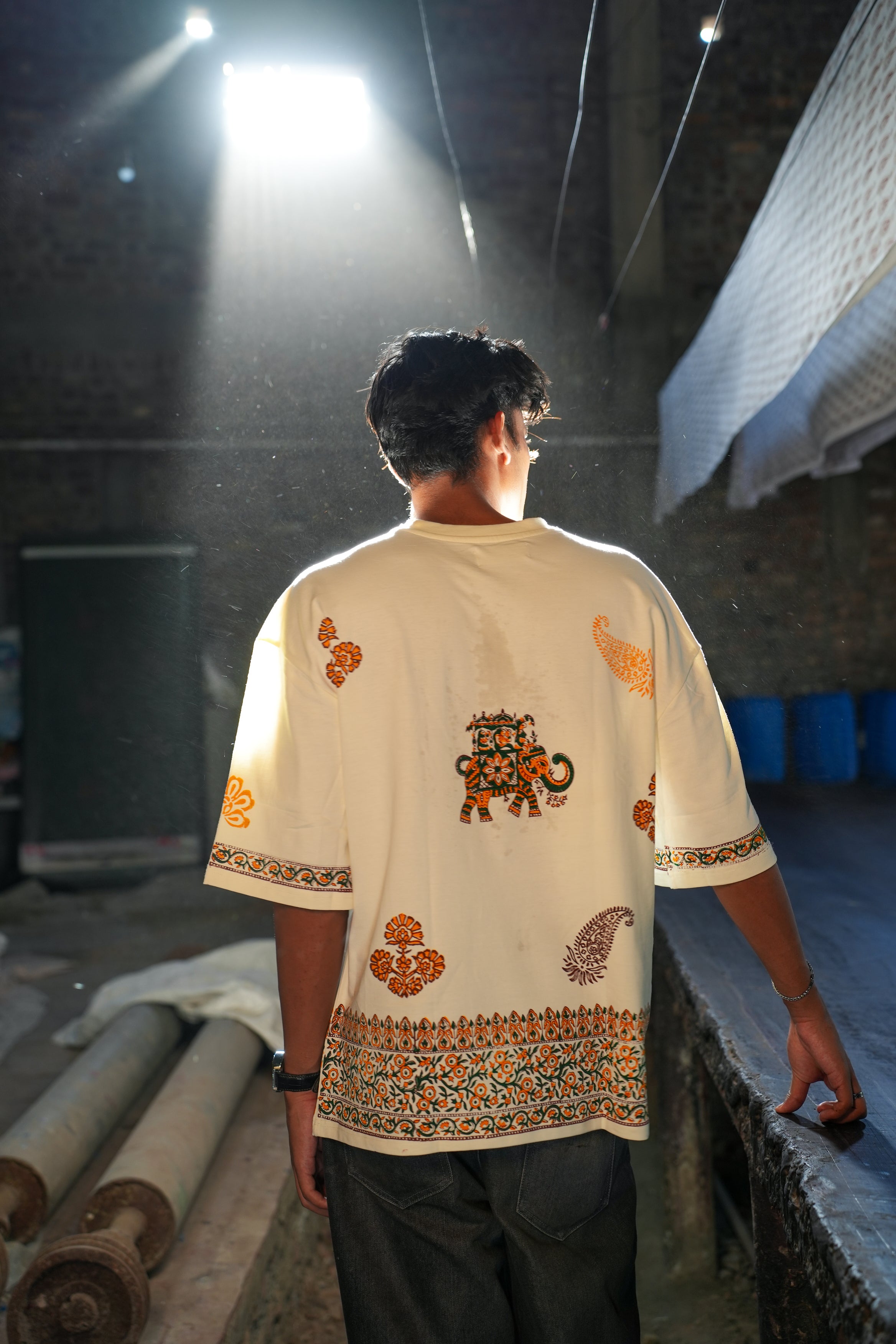 "AIRAVAT" BLOCKPRINT T-SHIRT