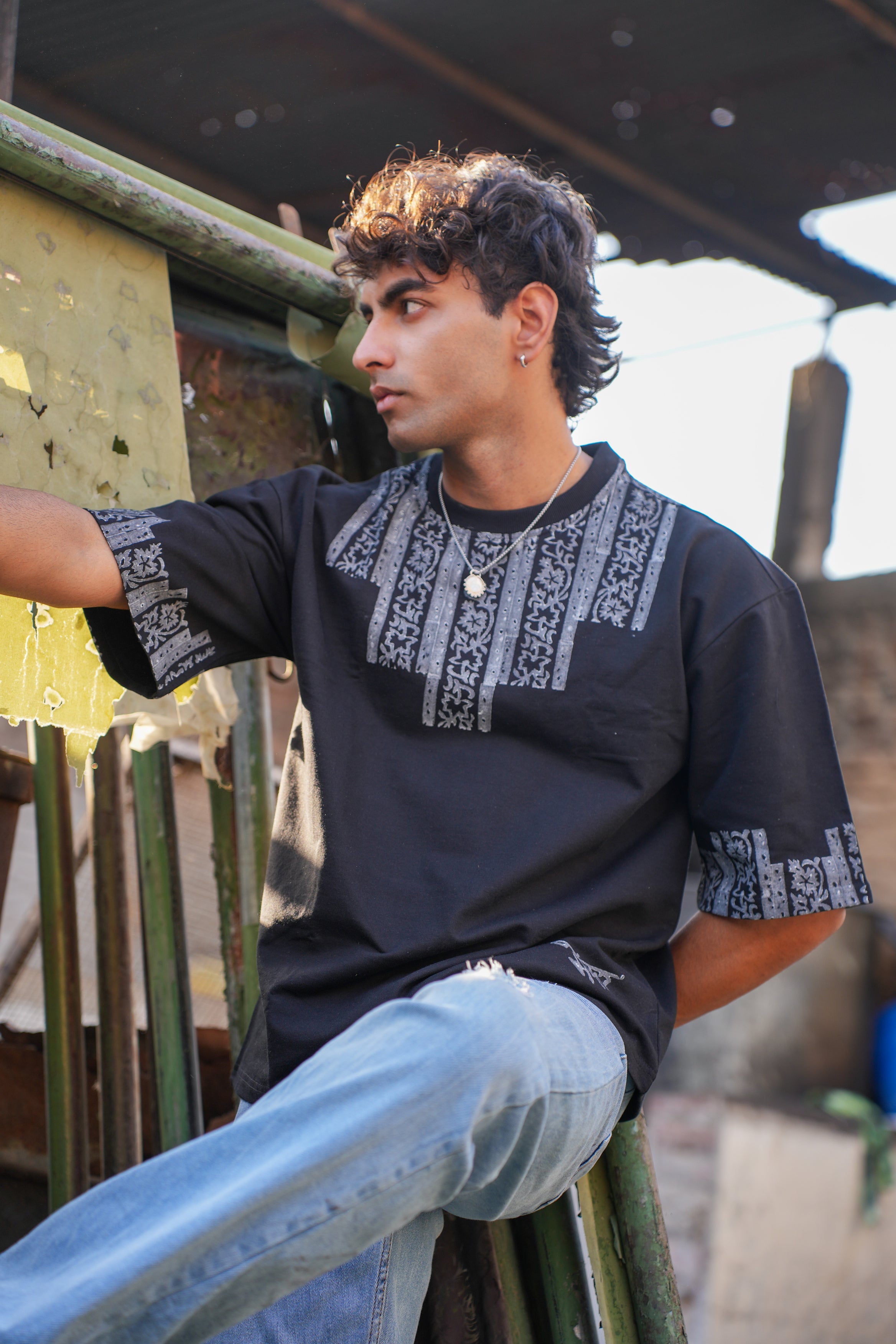 "KACCHA CHHAPA" BLOCKPRINT UNISEX T-SHIRT