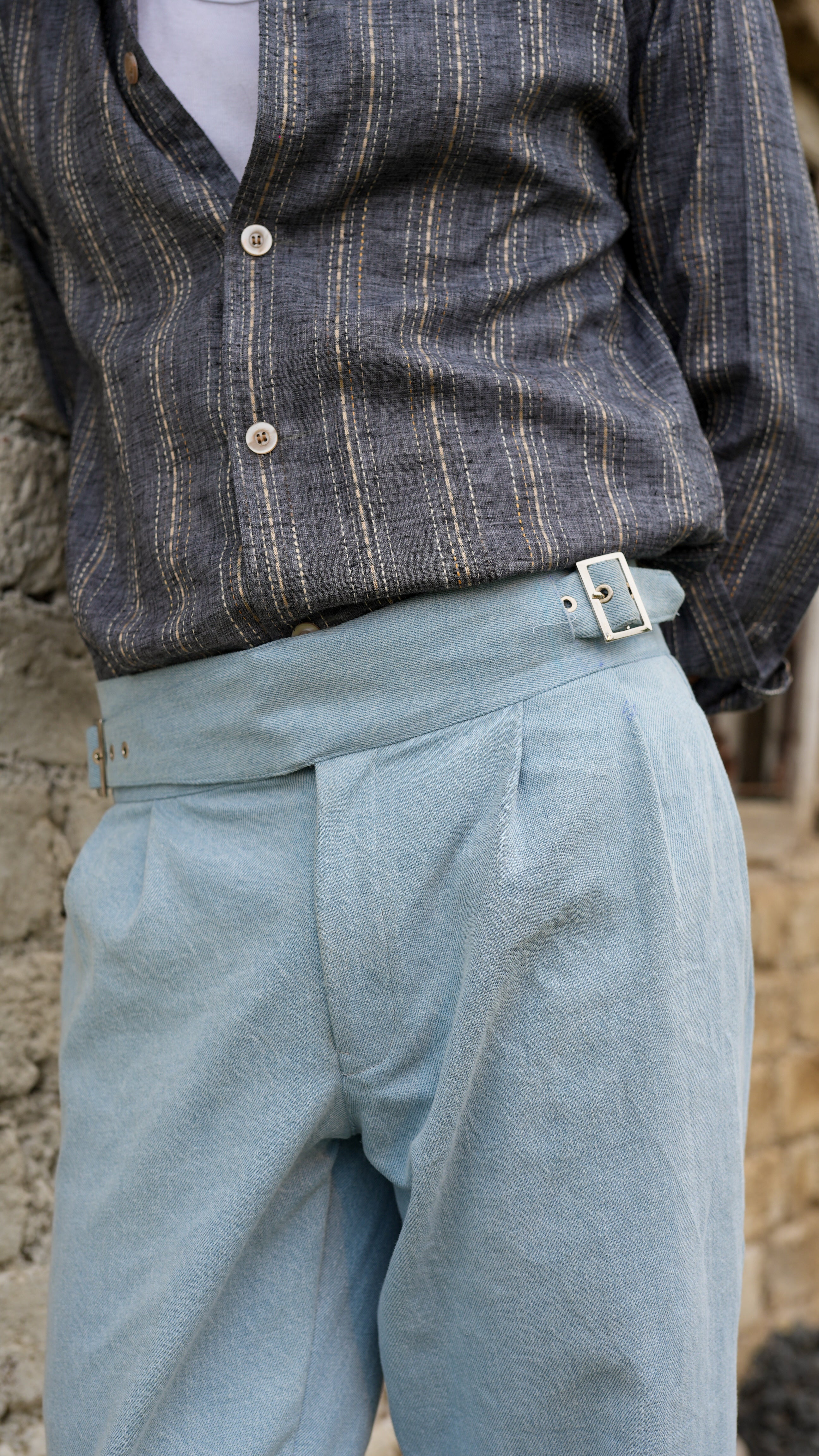 Neelgagan -  Bootcut Denim Gurkha pants