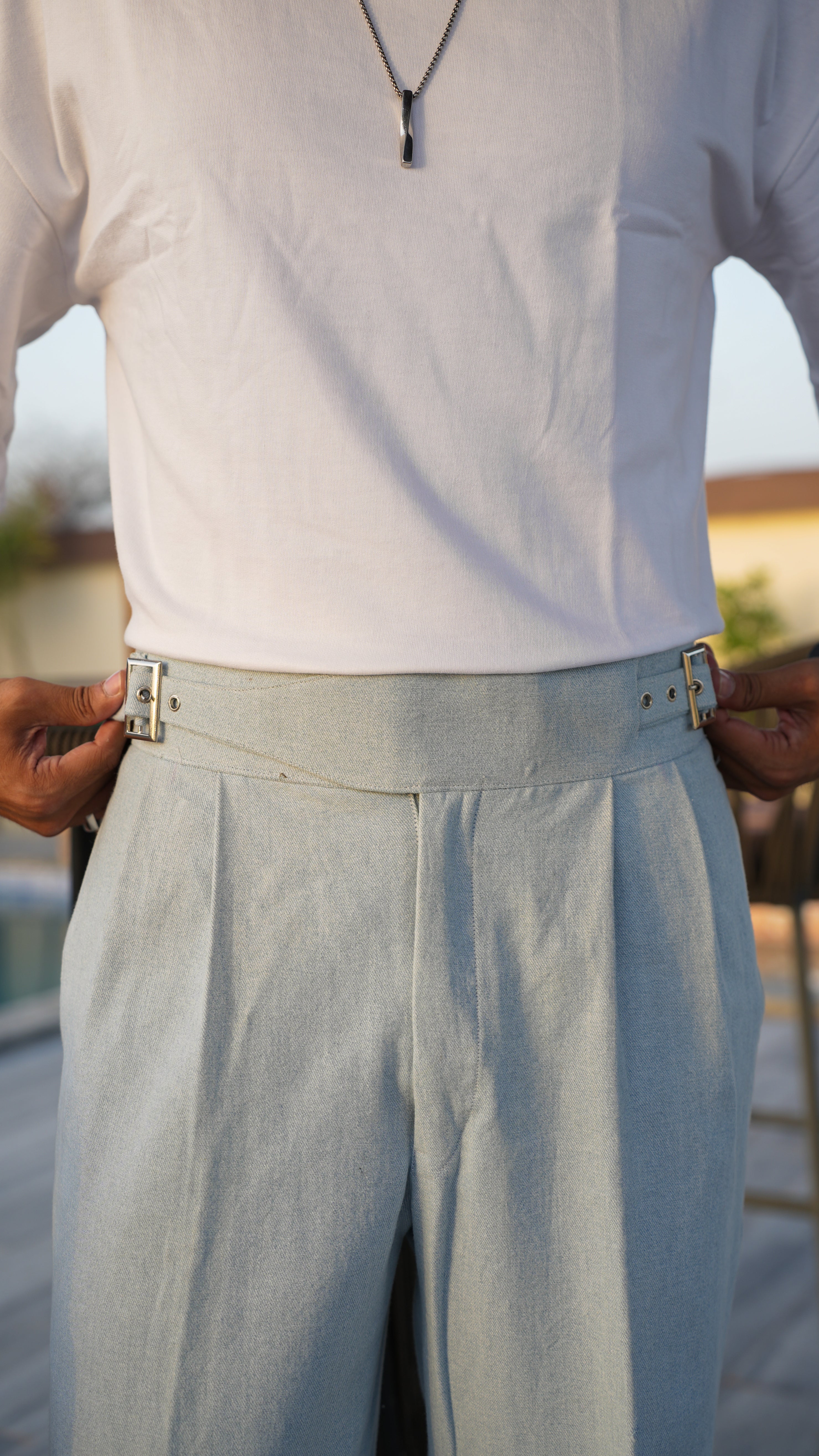Neelgagan -  Bootcut Denim Gurkha pants