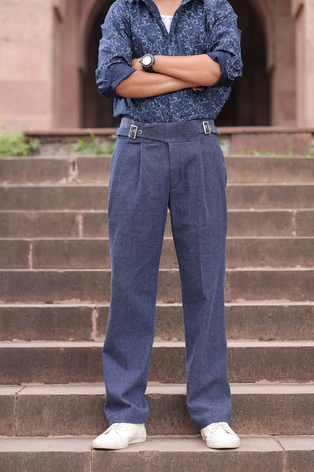 Neer - Bootcut Denim Gurkha pants