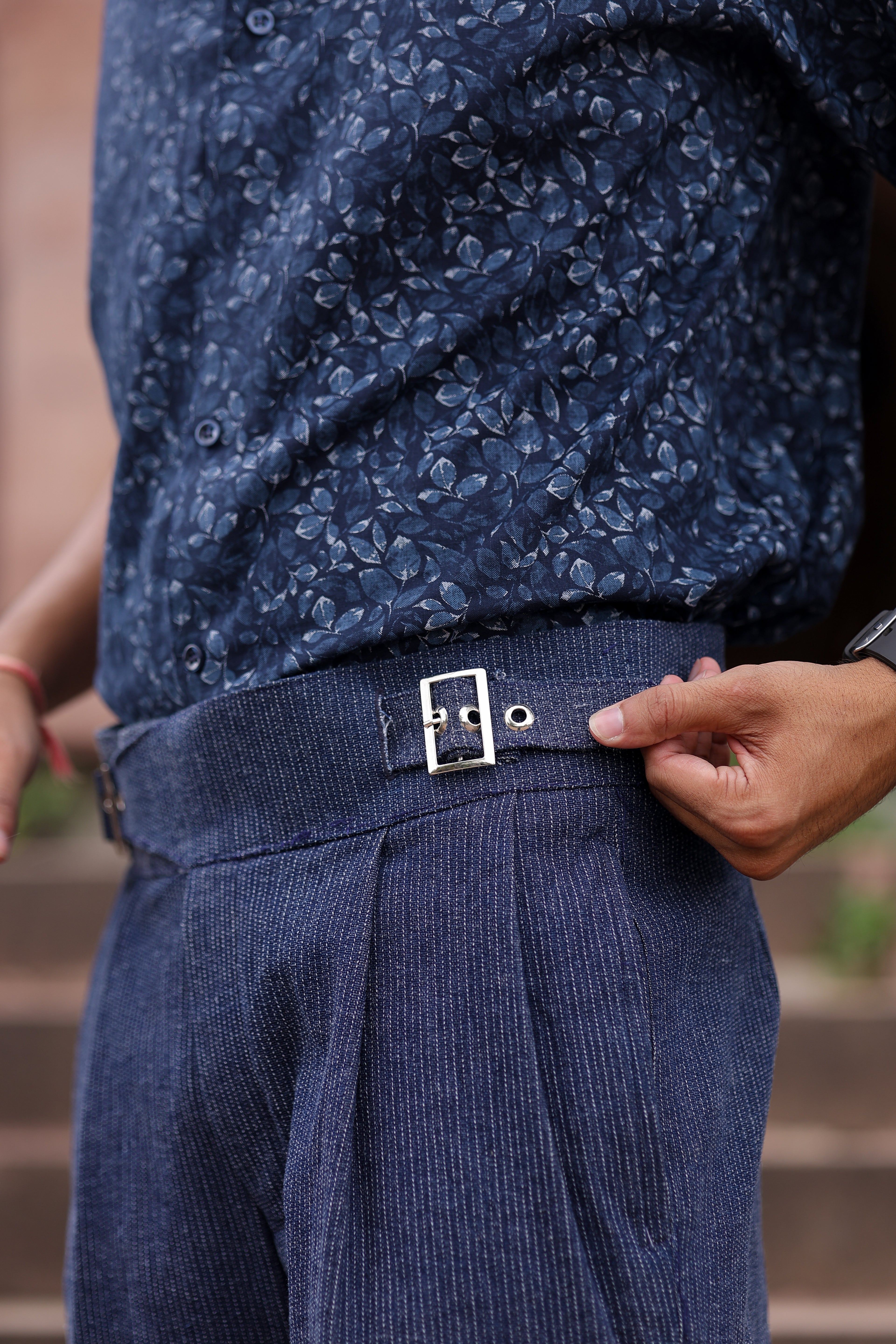 Neer - Bootcut Denim Gurkha pants
