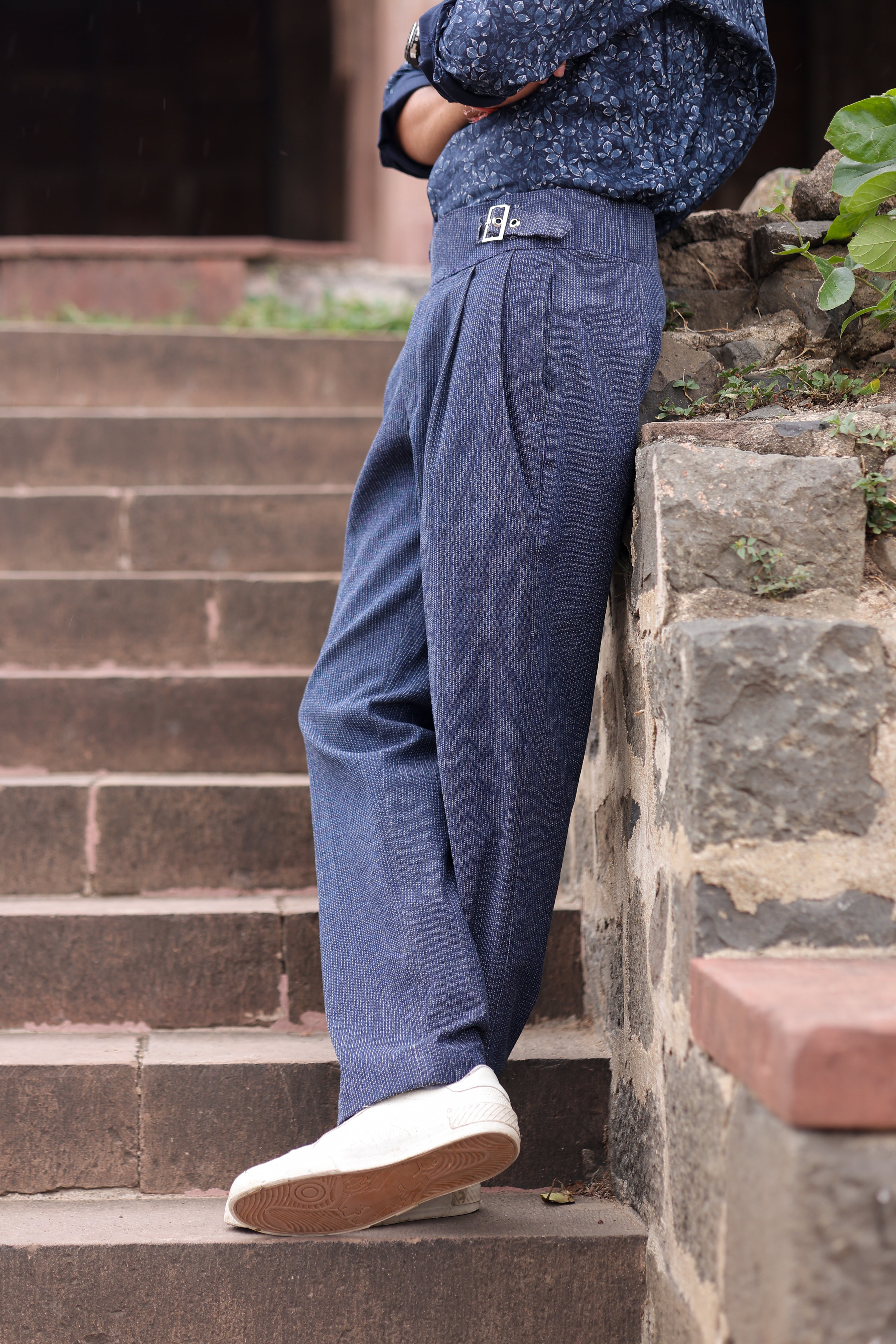 Neer - Bootcut Denim Gurkha pants