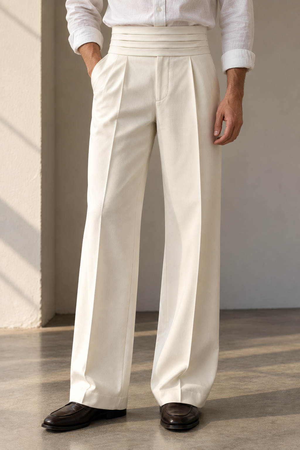 Sawai - Kamarbandh Flared Trousers