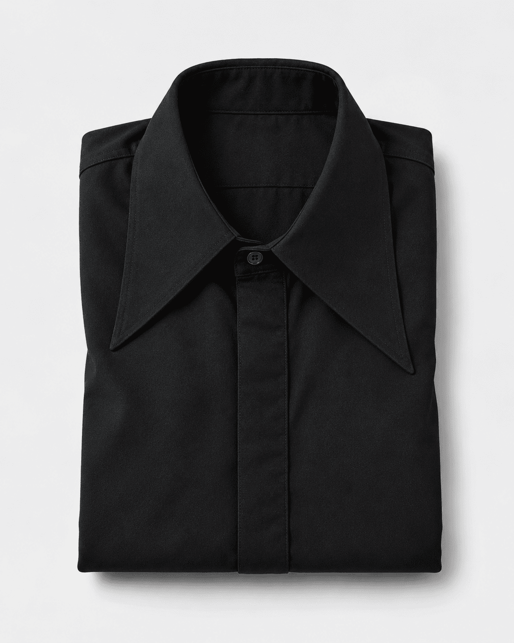 Midnight Black Dagger Collar Shirt