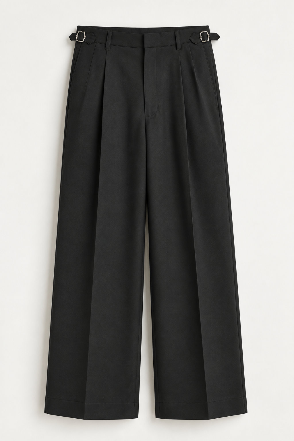 'Surmaa-i' Side Buckle Wide Leg Trousers
