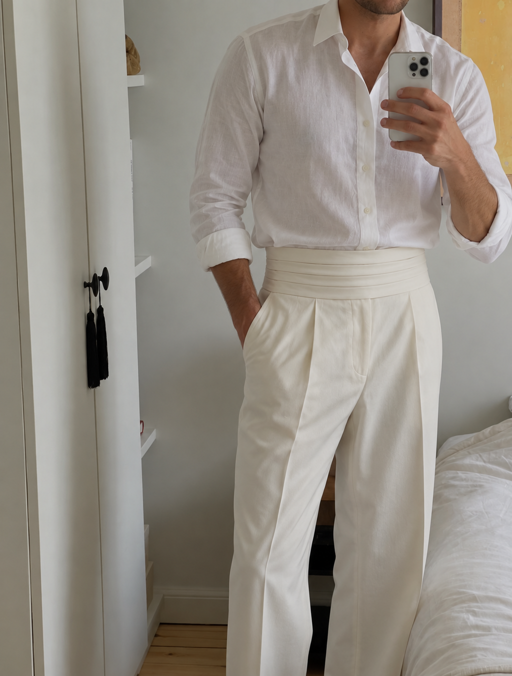 Sawai - Kamarbandh Flared Trousers